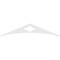Ekena Millwork Pitch Turner Architectural Grade PVC Gable Pediment, 48"W x 10"H x 1"P (5/12) GPP048X010X100TUR - alternate 4